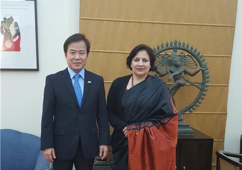 조병제 국립외교원장, 인도 외교부 Preeti Saran 동아시아 차관 면담